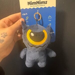 NimNims Gloomies Series Plush Keychain Clip Collectible Cyclops Monster NWT